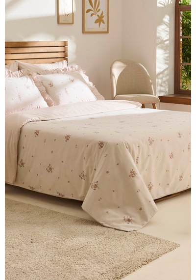 Kaşmir Home Levina %100 Pamuk Tek Kişilik Nevresim Takımı Rose