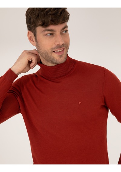 Pierre Cardin Kiremit Slim Fit Balıkçı Yaka Yün Karışımlı Basic Triko Kazak 50257302-vr031 Pierre Cardin Kiremit Slim Fit Balıkçı Yaka Yün Karışımlı Basic Triko Kazak 50257302-vr031