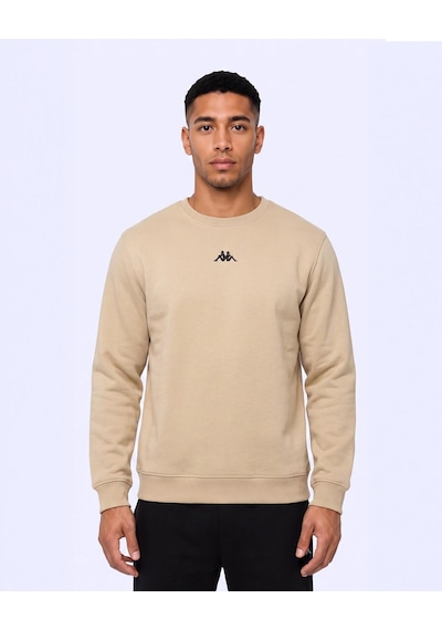 Kappa Carlo Erkek Bej Regular Sweatshirt