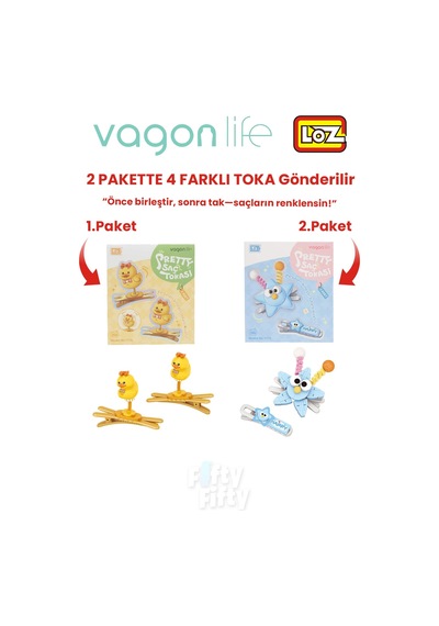 4'lü Saç Toka Seti Önce Birleştir,sonra Tak 2 Paket 4 Adet Gönderilir Yapı Toka Seti Ff 7110-7115