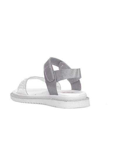 Elit Şa-f-036-25y Filet Kız Çocuk Düz Sandalet Gümüş Gümüş