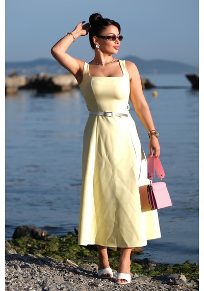 Gigi Wardrobe Sarı Sunset Elbise Sarı Sarı
