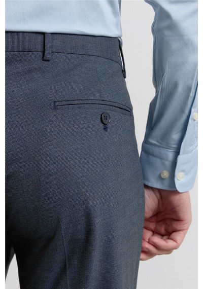 İmza Koyu Lacivert Yan Cep Kazayağı Desen Slim Fit Esnek Classic Pantolon 1003255174 İmza Koyu Lacivert Yan Cep Kazayağı Desen Slim Fit Esnek Classic Pantolon 1003255174