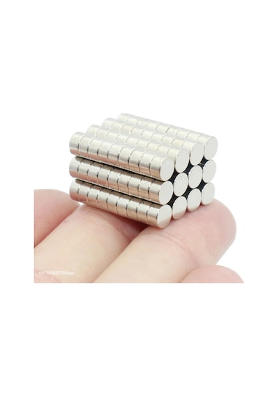 10 Adet - Yuvarlak Neodyum Mıknatıs, Çap: 5x3 Mm, Güçlü Magnet, N35 Kalite