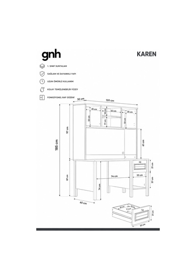 Home Karen Raflı Çalışma Masası 121x185x65 Cm Buz Gri Retro Tasarım Beyaz - 914411586 Beyaz Home Karen Raflı Çalışma Masası 121x185x65 Cm Buz Gri Retro Tasarım Beyaz - 914411586 Beyaz