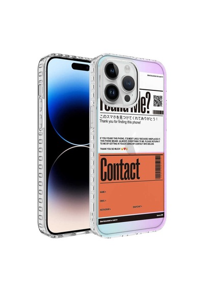 Apple Uyumlu iPhone 12 Pro Max Airbag Kenarlı Renkli Desenli Silikon Zore Elegans Kapak