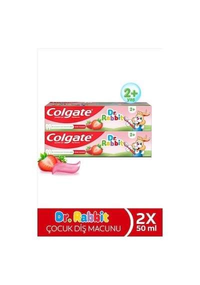 Colgate Dr. Rabbit Strawberry 50ml Çocuk Diş Macunu X2