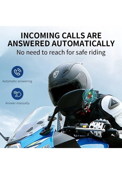 Y60 Motosiklet Kask Bluetooth Kulaklık Kablosuz Su Geçirmez Handsfree Çağrı Y60