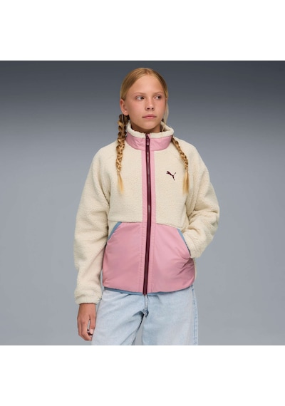 Puma Hybrıd Sherpa Genç Ceket 688405 87 Beyaz