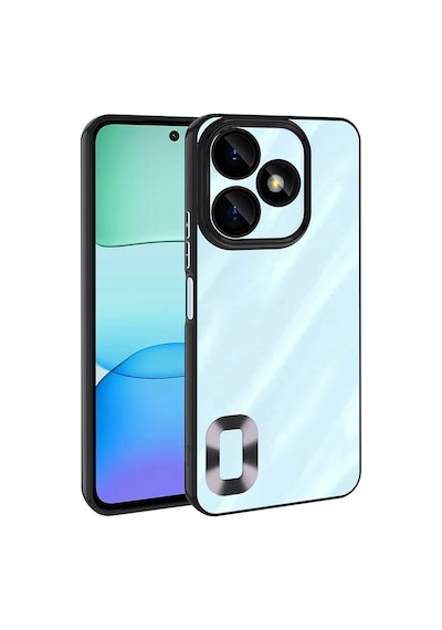 Xiaomi Redmi 13 4g Kılıf Kamera Lens Korumalı Logo Gösteren İnce Hafif Pazarplus Sierra Mavi