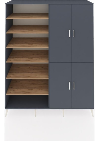 Kronos Gardrop 8 Raflı 4 Kapaklı 2 Askılı 176x59x221 Antrasit-antrasit/çam Antrasit/çam Kronos Gardrop 8 Raflı 4 Kapaklı 2 Askılı 176x59x221 Antrasit-antrasit/çam Antrasit/çam