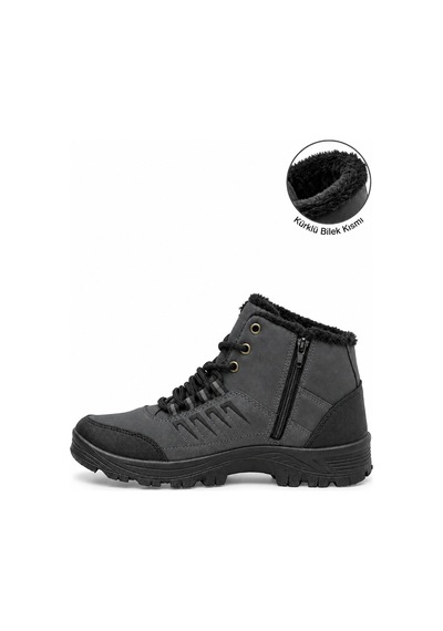 Vojo Fix İçi Tüylü Fermuarlı Günlük Outdoor Erkek Bot 267800001917 11 Füme