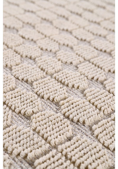 Koton Bukle Kilim Lateks Taban 50x80/60x100/80x120/80x150/120x180/160x240-1060 Krem
