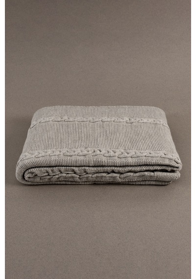 Trenza Vizon Çift Kişilik Battaniye 200x220 15035 Vizon