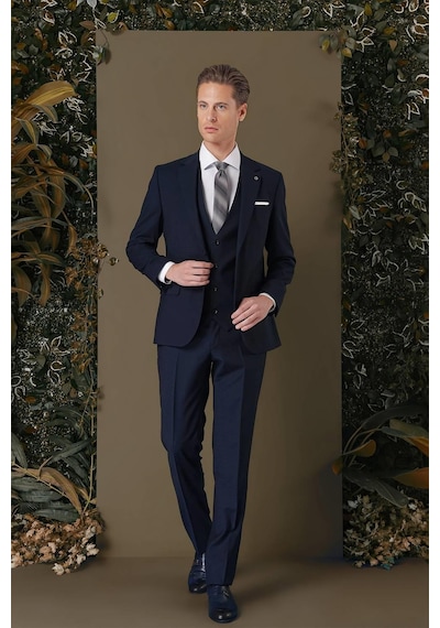 Efor Tk 887 Slim Fit Lacivert Klasik Takım Elbise Lacivert Efor Tk 887 Slim Fit Lacivert Klasik Takım Elbise Lacivert