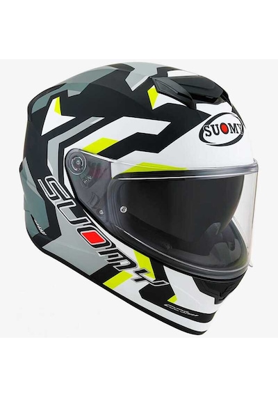 Suomy Stellar Kask Swıft Mat Beyaz Sarı