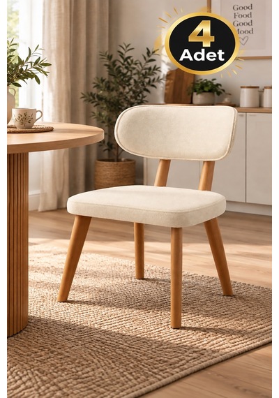 4 Adet Masal Ahşap Gürgen Sandalye Cafe,restaurant,mutfak,salon,yemek Odası Sandalyesi Naturel