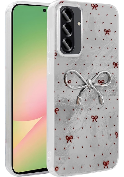 Galaxy A26 Uyumlu Uyumlu Kılıf Kamera Korumalı Figürlü Zore Ponti Silikon Kapak - Lila Lila