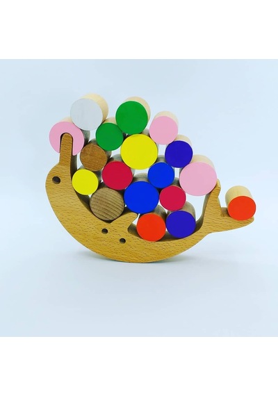 Moccotoys Masif Ahşap Montessori Yunus Denge Gökkuşağı