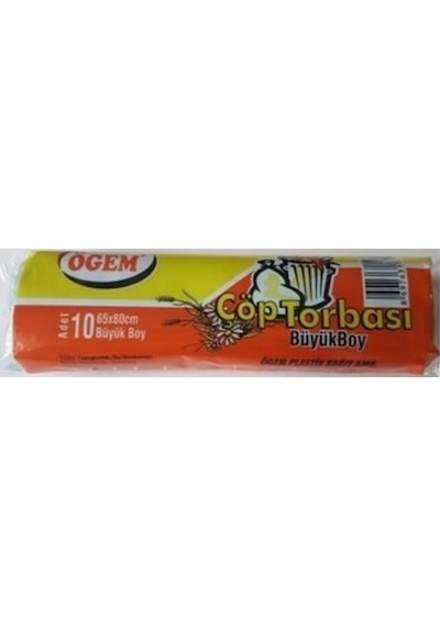 Ögem Büyük Boy Çöp Torbası 5 Adet Mavi 65 x 80 CM