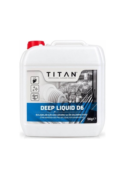 Tıtan Deep Liquid D6 5 Kg Bulaşık Leke Çıkarıcı Ve Ön Daldırma Sıvısı - 939053427