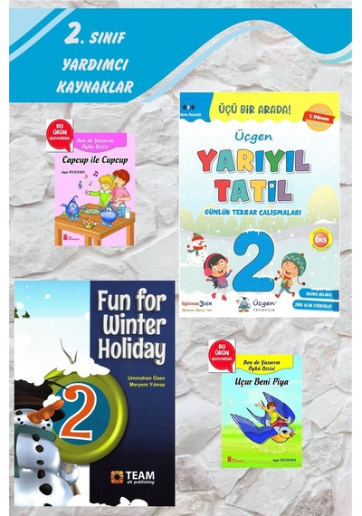 2.sınıf Yarıyıl Tatil Kitabı+fun For Winter Holiday -2024