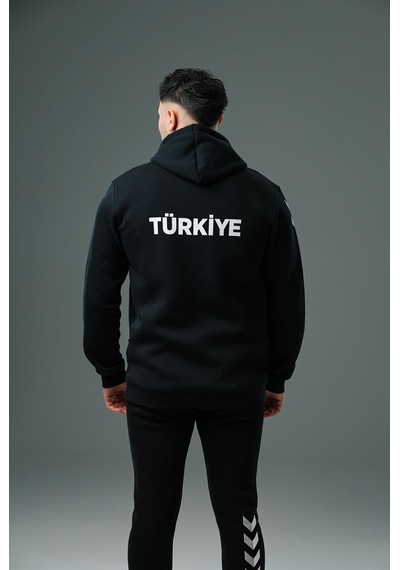 Hummel Armin Milli Takım Pamuklu Eşofman Üstü Siyah