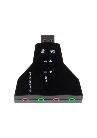 7.1 7 Kanal Mikrofon Destekli Çift Girişli Çevirici Harici Usb Ses Kartı