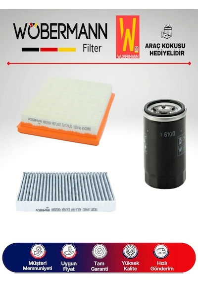 Wöbermann Fiat Albea 1.2 Filtre Bakım Seti 2002-2007 3K