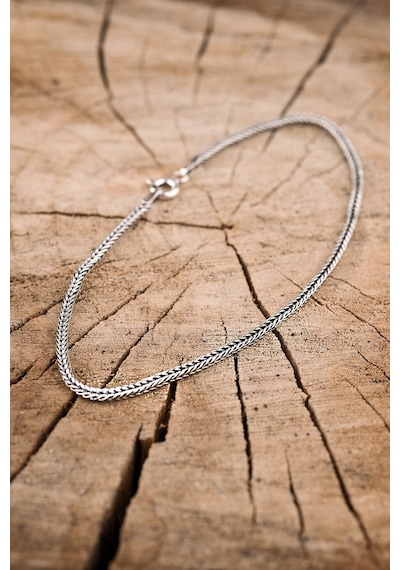 Encili Silver  925 Ayar Gümüş Tilki Kuyruğu Model Unisex Bileklik