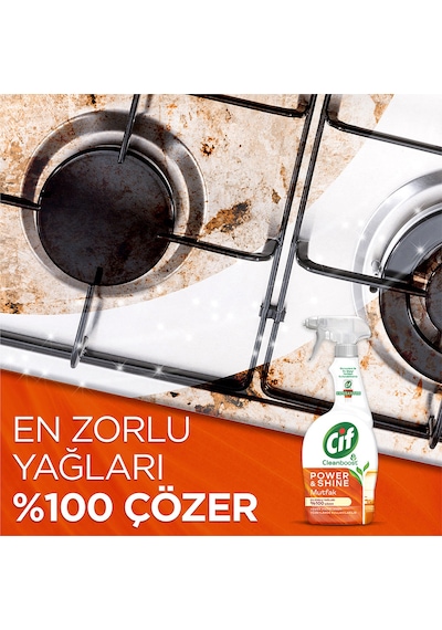 Cif Power & Shine Sprey Mutfak Temizleyici 4 x 750 ML