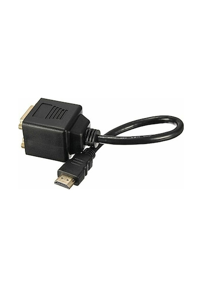 hdmı erkek to 2x dvı 24+5 dişi çevirici splitter kablo