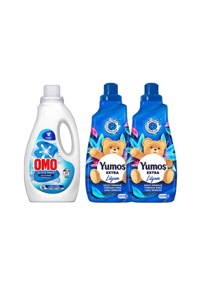 Active Fresh Cold Power Beyazlar Için Sıvı Deterjan 1500 Ml X1 + Extra Konsantre Çamaşır Yumuşat