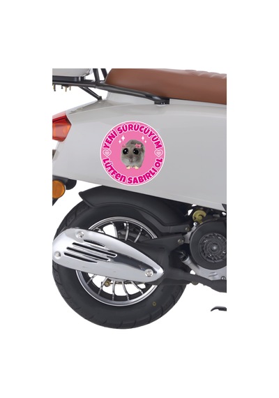 Acemi Sürücü Yeni Sürücü 16x16 Cm Su Geçirmez Yüksek Çözünürlüklü Sticker Araba Motor Sticker