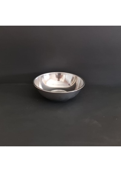 6 Adet 430 Kalite Paslanmaz Çelik Tas Çorba & Yoğurt Kabı 16x5,3 Cm No3 Gümüş