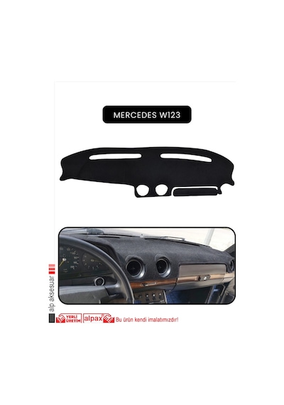 Mercedes W123torpido Koruma Halısı Siyah Kenar