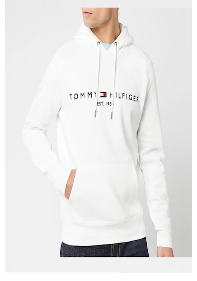 Tommy Hilfiger Kapşonlu Sweatshirt Beyaz