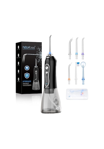 H2ofloss Ağız Duşu, 6 Başlıklı, 5 Modlu, 300 Ml, Ipx7, Diş Taşı Temizliği