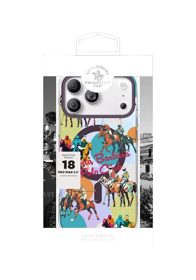 Santa Barbara Polo Racquet Club İphone 18 Pro Max / 17 Pro Max İçin M-safe Şarja Uygun Hygge Kapak Gümüş