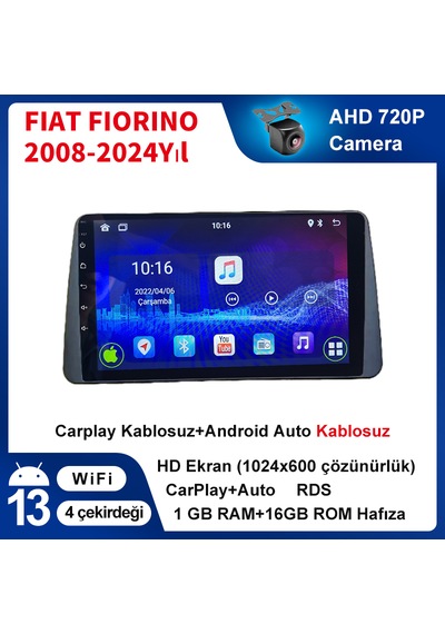 Fıat Fıorıno 2008-2024yıl 1gb Ram 16gb Rom Carplay Multimedya