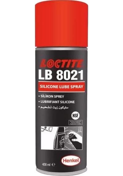 LOCTITE LB 8021 Genel Yağlayıcı Silikon Sprey - 400 ml