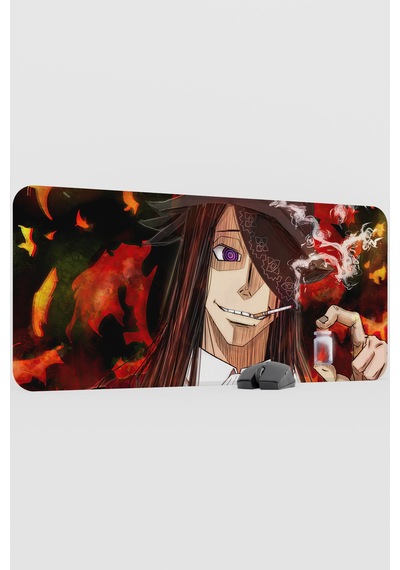 Fire Force Anime V3 - 90x40 Xxl Gaming Kauçuk Kaymaz Taban Mouse Pad Fare Altlığı