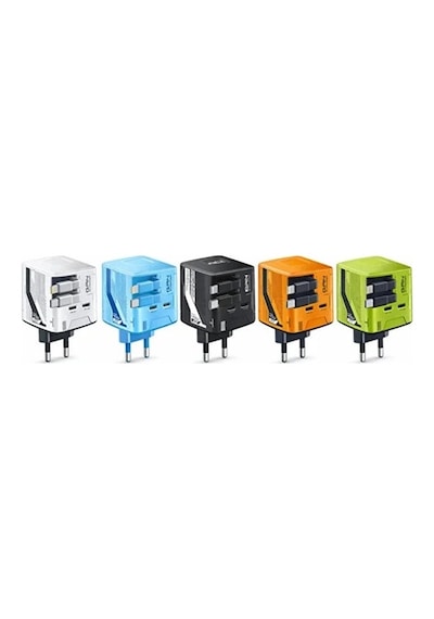 Gan+ Pd 40w Hızlı Şarj Adaptörü Çoklu Çıkış Usb-c Lightning Kablolu Hızlı Şarj Cihazı Ev Ofis Uyumlu 0 M