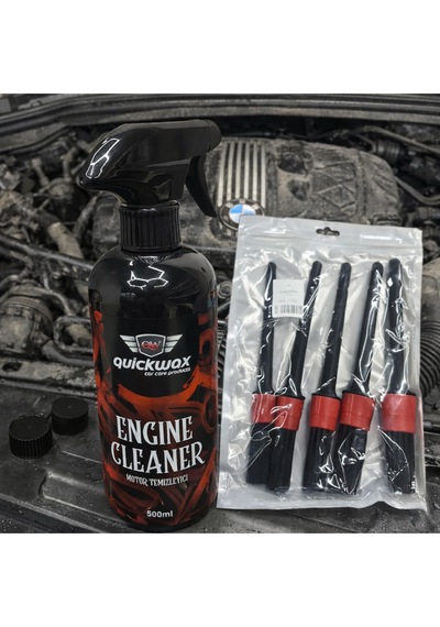 Motor Temizleyici Engine Cleaner 500ml + 5li Detay Fırçası