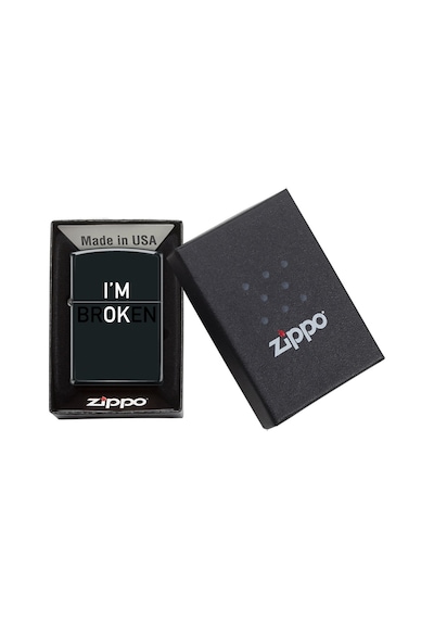 Zippo I'm Ok Dizayn Çakmak Siyah