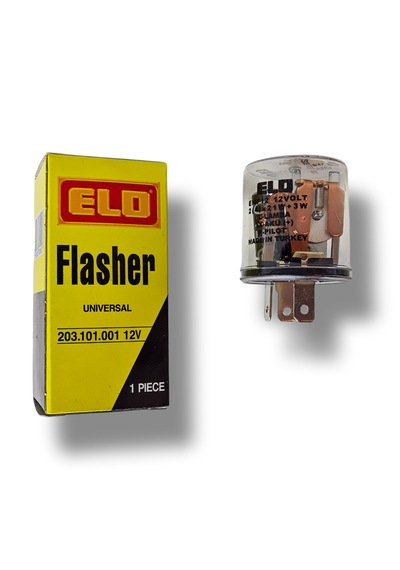 Elo Flaşör 3 Terminal Elektromekanik Universal 12 Volt
