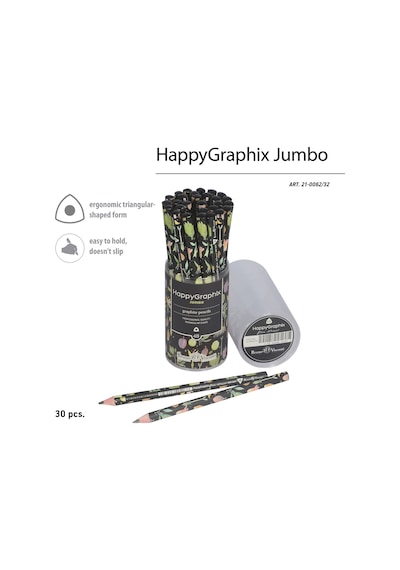 Bruno Visconti "happy Graphix" Jumbo Kurşun Kalem 4b 3.5 MM Botanik