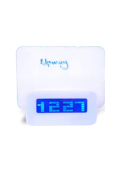 Upway 4 Adet Usb Çoklayıcı Not Panelli Dijital Masa Saati 3 Alarm Sıcaklık Takvim Doğum Günü Beyaz