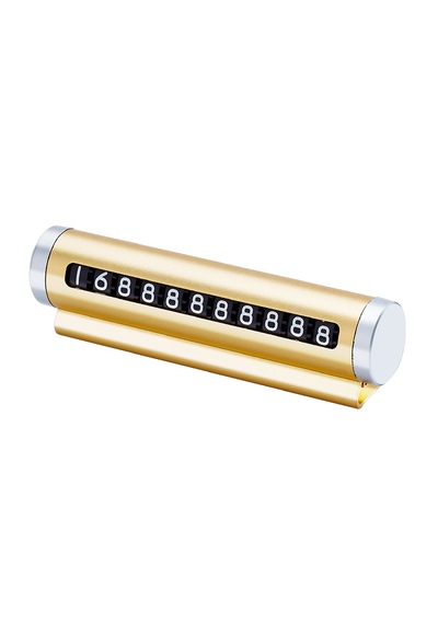 Oto Çevirmeli Numaratör Aliminyum Kasa Telefon Numaratörü Gold Renk Metal Kasa Sınırsız Kullanım Gold