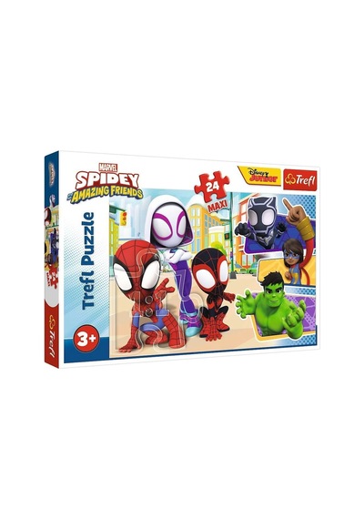 Puzzle-14348 Maxi Spidey And His 24 Parça Çocuk Puzzle -Vardem